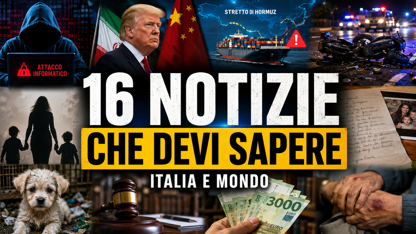 News - Cyberattacchi, cronaca nera, guerra e diritti. Le notizie che stanno scuotendo l’Italia e il mondo 11/05/2026